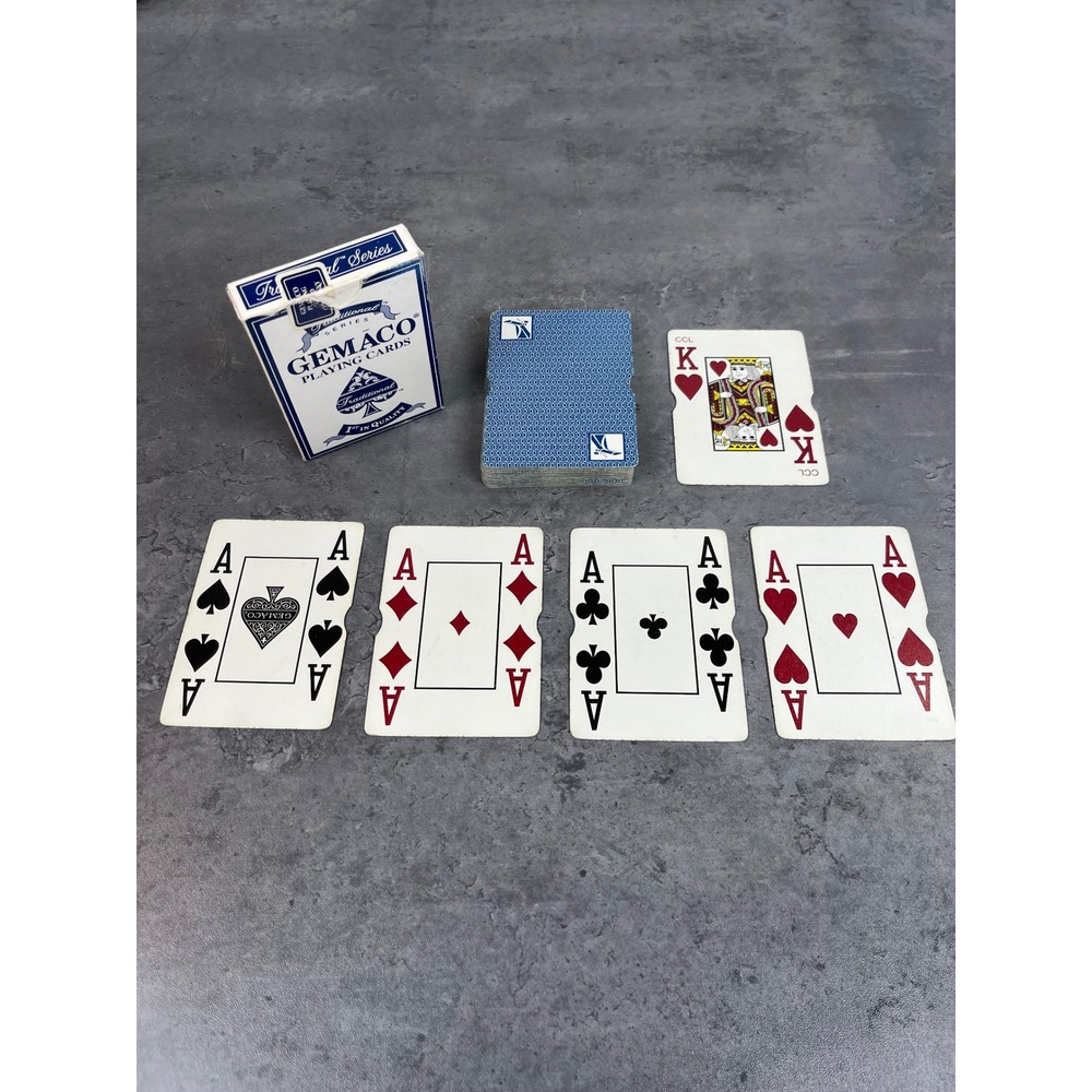 Gemaco‎ Traditional Series Playing Cards Casino Quality Blue Deck Made in USA